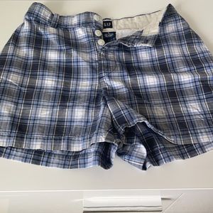 Vintage Gap Plaid button fly Shorts
